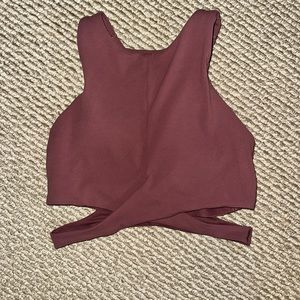 ATHLETA CUT OUT BRA TOP size small